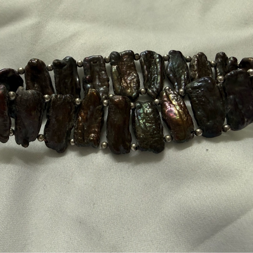 Biwa stick pearl bracelet